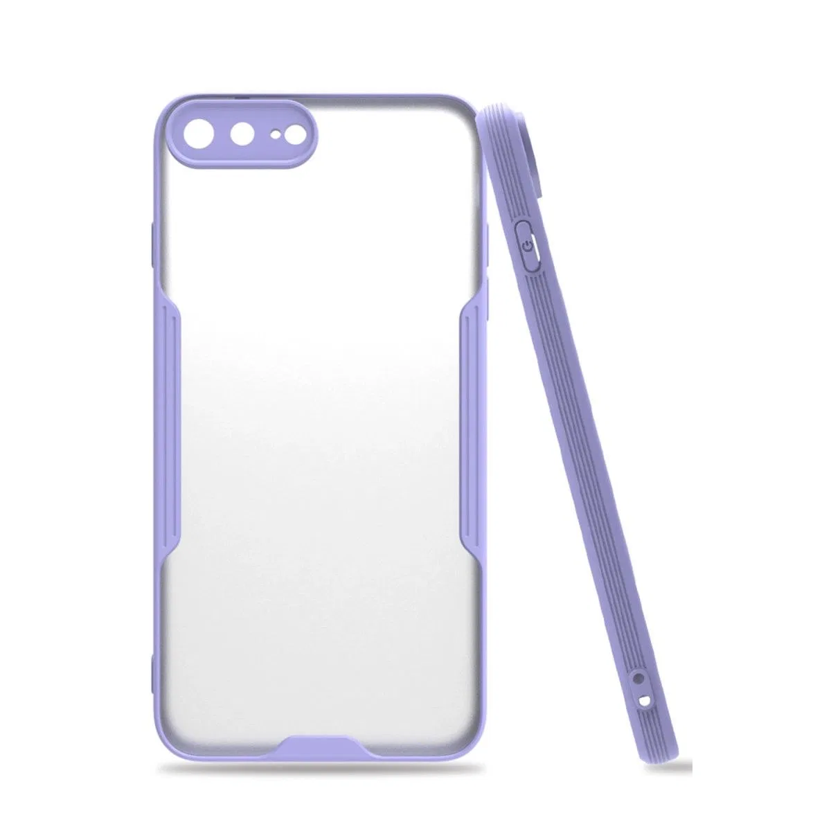 Apple İphone 7 Plus Kılıf Platin Silikon - Lila
