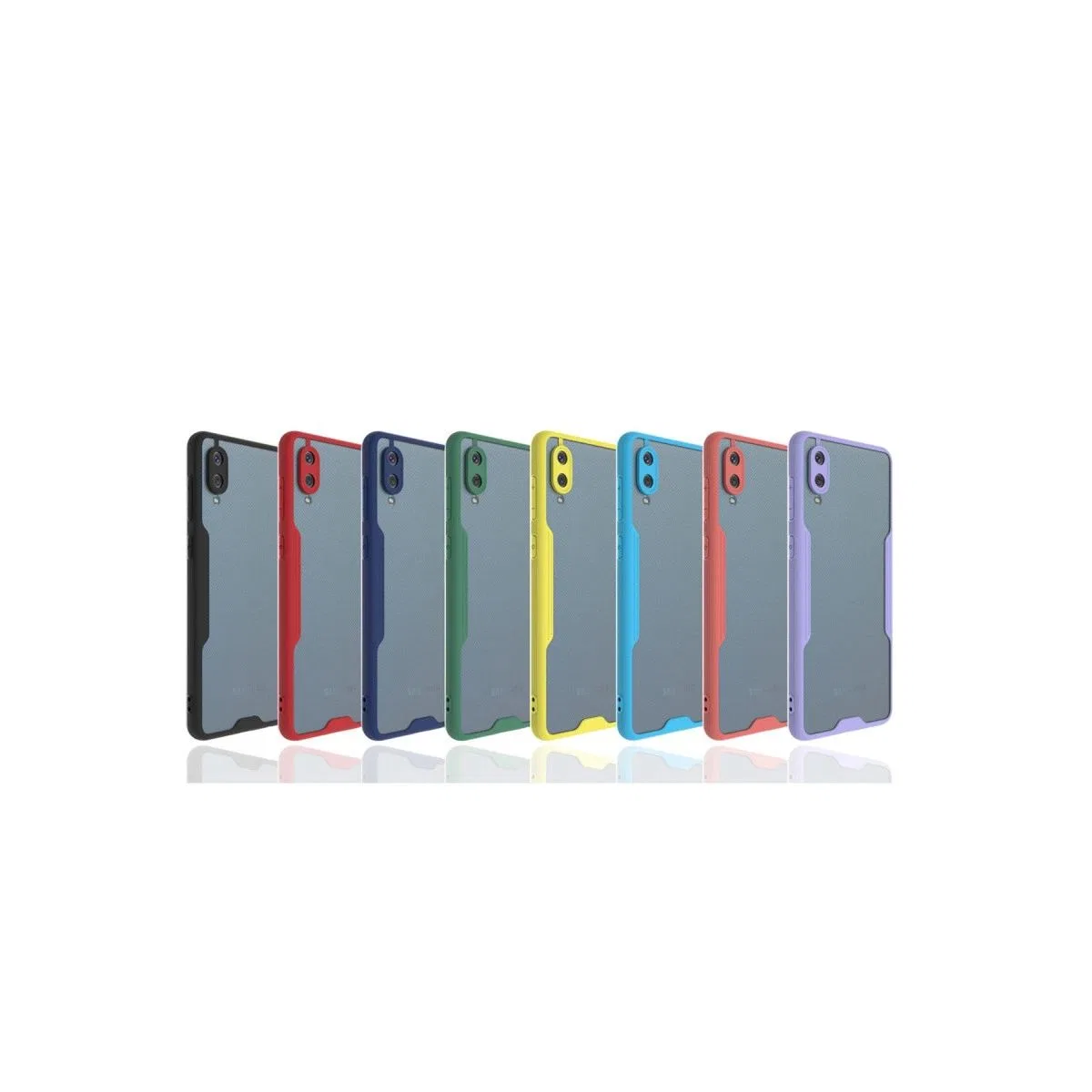 Samsung Galaxy A02 Kılıf Platin Silikon - Lila görsel 2