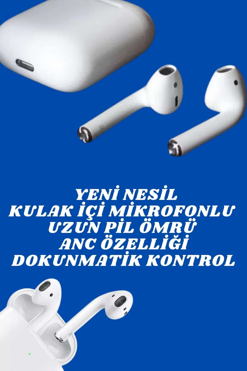 2. Nesil Yeni Model TWS Bluetooth Kulaklık Dokunmatik Kontrol Yüksek Ses Kaliteli görsel 2