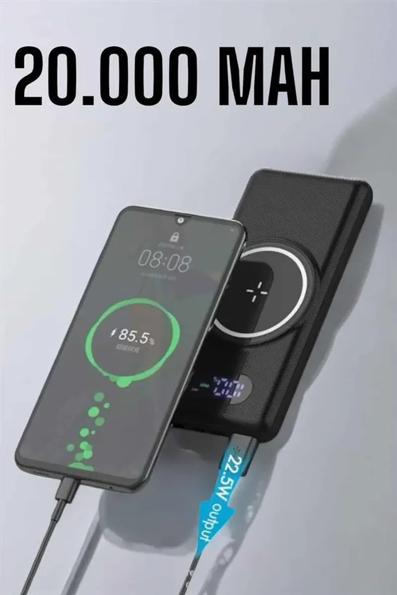 Powerbank Taşınabilir 10. 000 Mah Hızlı Şarj Dijital Göstergeli görsel 4