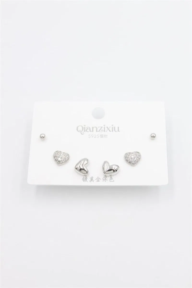 Çoklu Set Küpe - Gümüş