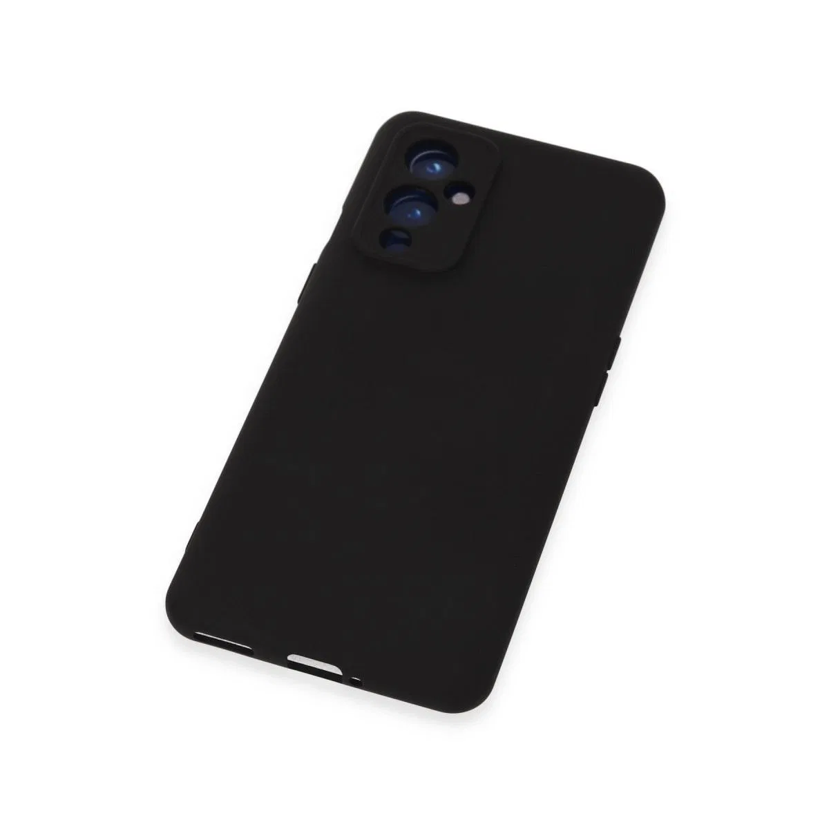 One Plus 9 Kılıf Nano İçi Kadife Silikon - Siyah görsel 4