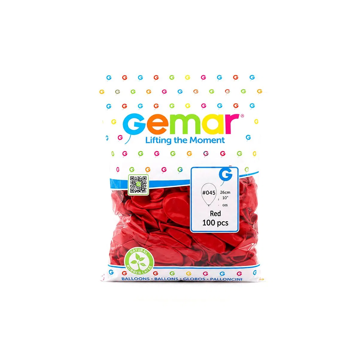 Kırmızı Lateks Balon 26 cm (10'') - 100'lü Paket görsel 2