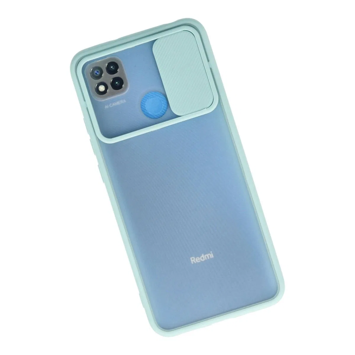 Xiaomi Redmi 9c Kılıf Palm Buzlu Kamera Sürgülü Silikon - Turkuaz görsel 2