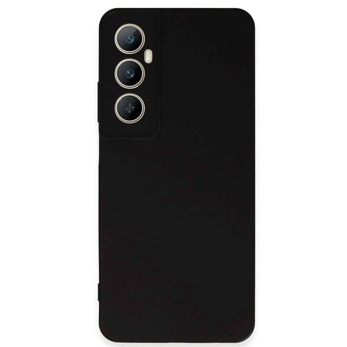 Realme C65 Kılıf First Silikon - Siyah