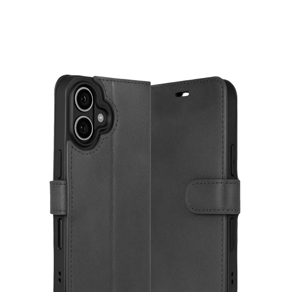 Apple İphone 17 Trend S Plus Kapaklı Kılıf - Siyah görsel 2