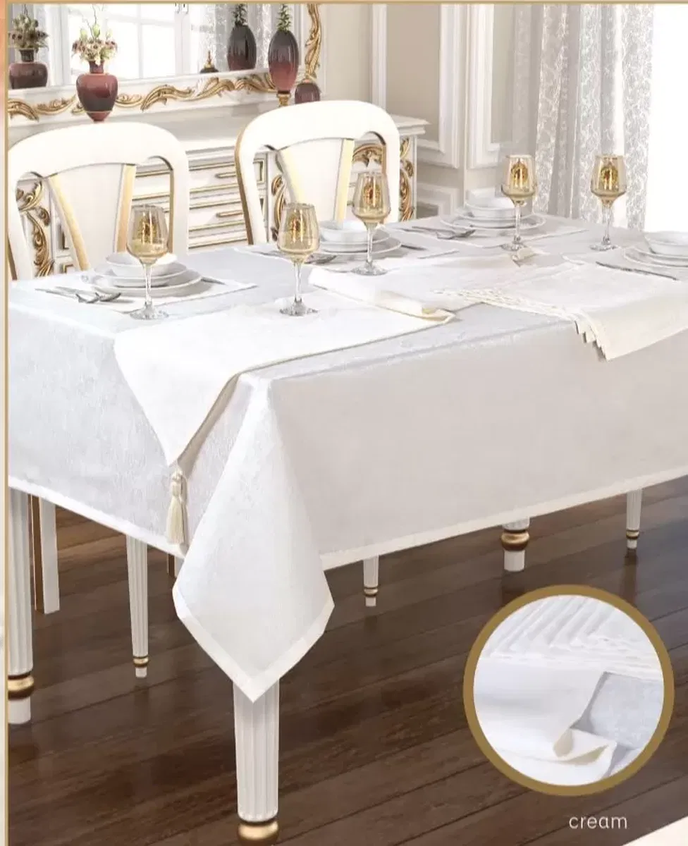 Gabi Amerikan Servisli Siyah 26 Parça 12 Kişilik 155 × 220 cm Masa Takımı görsel 4