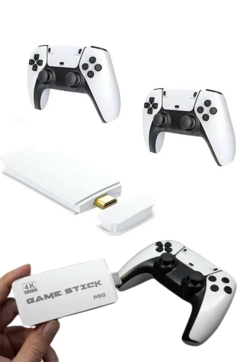 yeni nesil 3D 4K 2000 Oyunlu Game Stick Oyun Konsolu Çift Konsol görsel 5