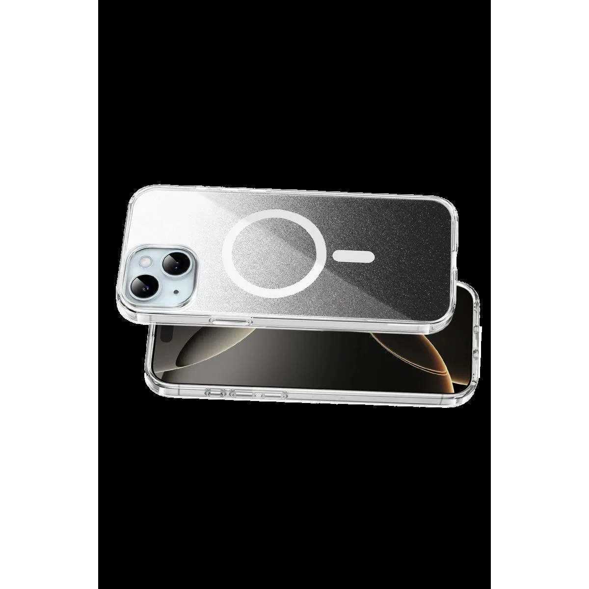 Onegif Apple İphone 15 Sora Simli Magsafe Kapak - Siyah görsel 3