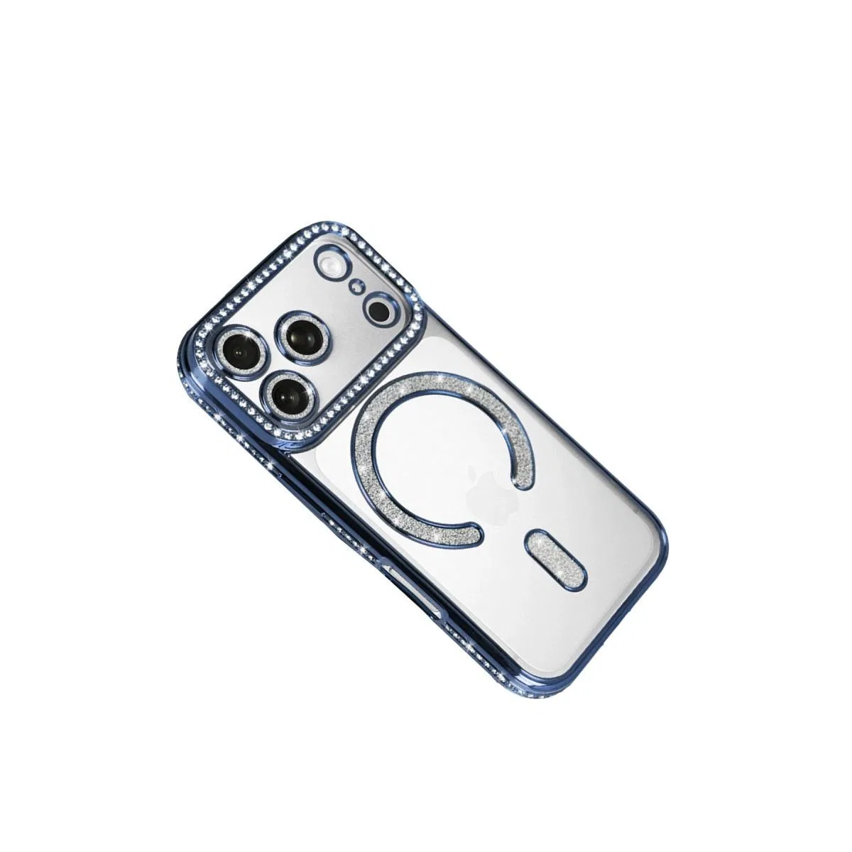 Apple İphone 17 Pro Max Joke Simli Magneticsafe Kılıf - Mavi görsel 3