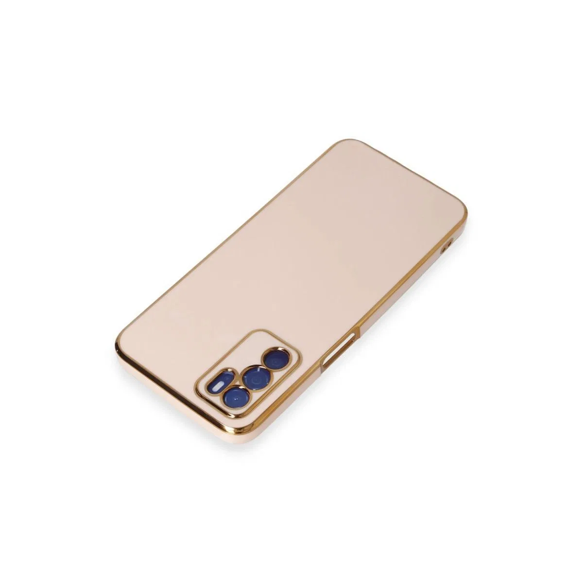 Oppo A16 Kılıf Volet Silikon - Pembe görsel 3