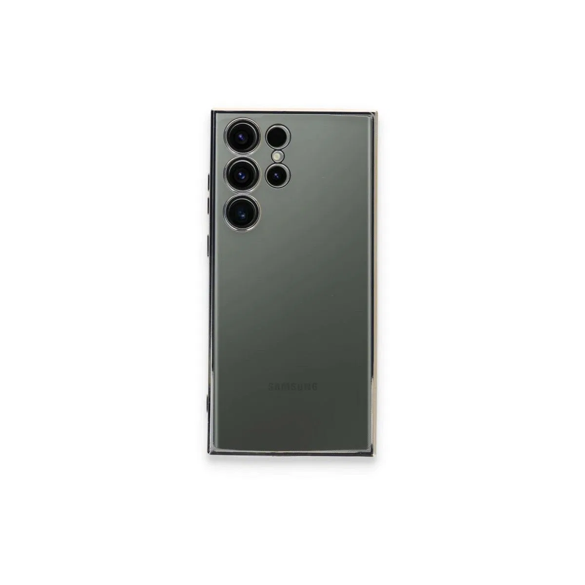 Samsung Galaxy S24 Ultra Kılıf Razer Lensli Silikon - Gümüş