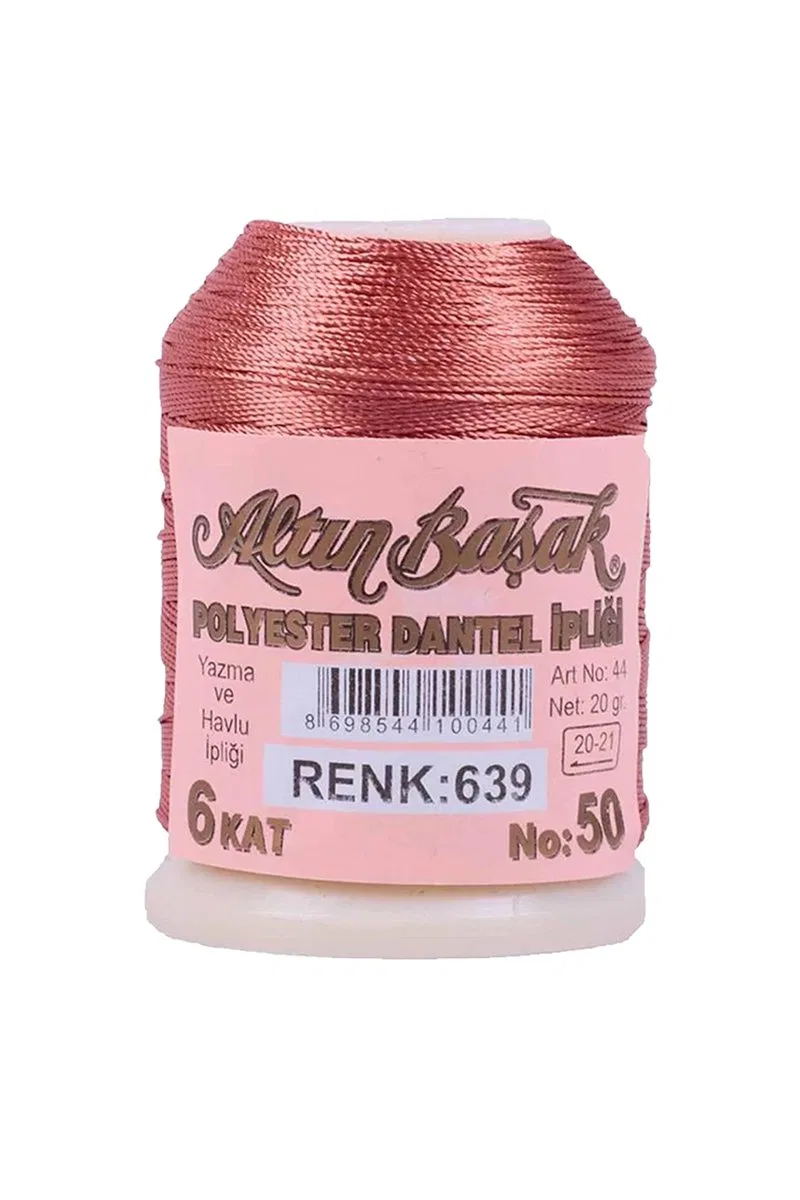 3 Adet Altınbaşak Oya ve Dantel İpi 20 gr - Royaleks - No: 639 - 553 - 755 görsel 5
