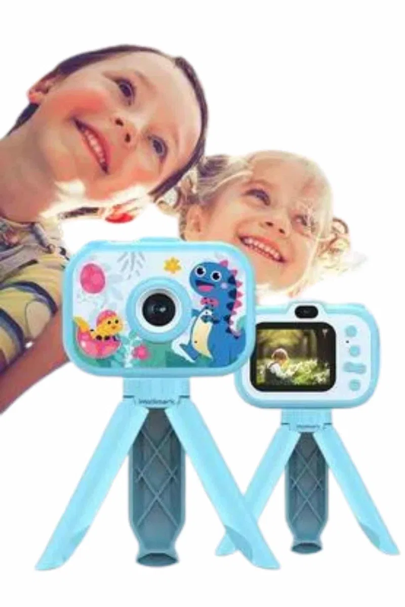Çocuk Için Eğitici Video Kamera Ayaklı Mini Fotoğraf Makinesi görsel 5