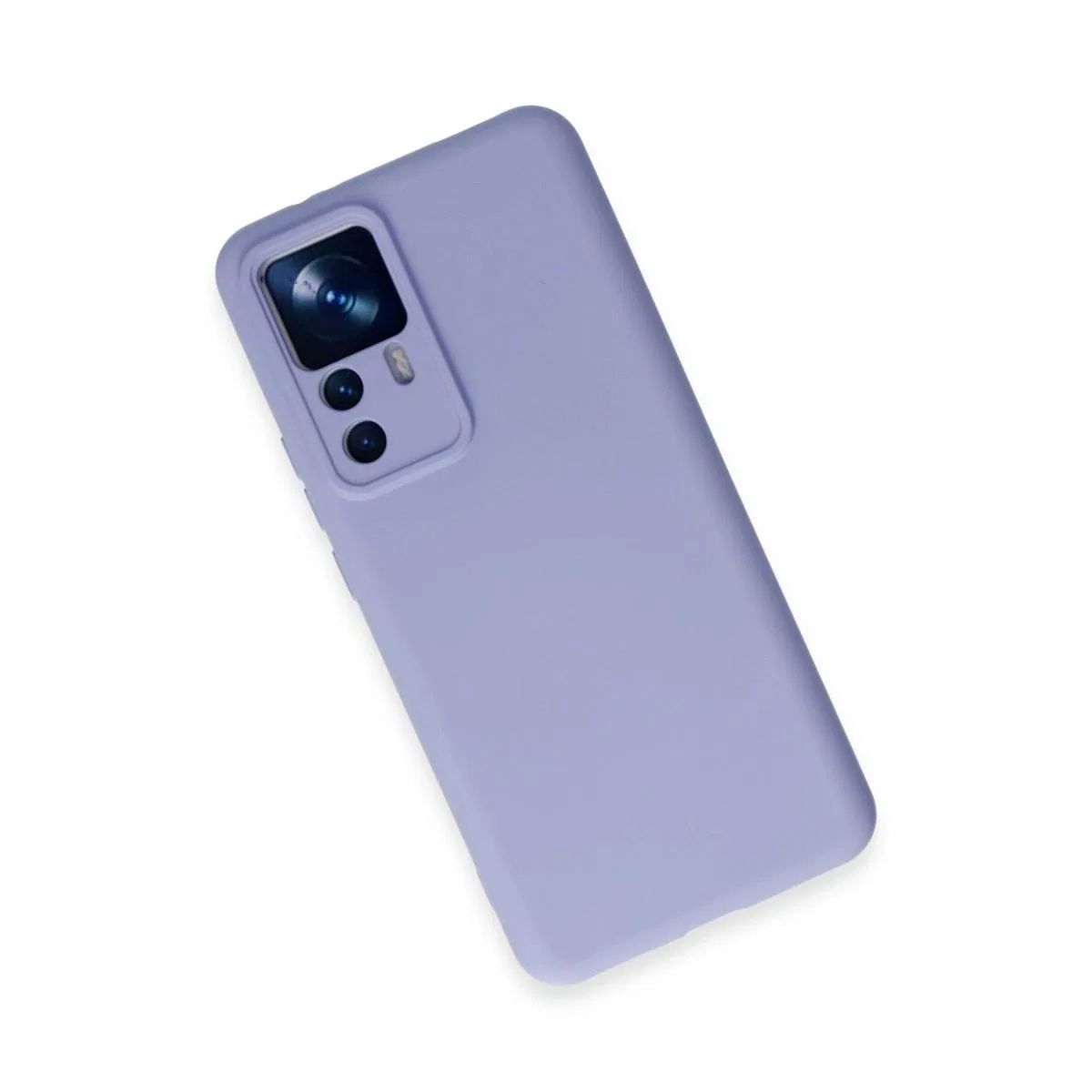 Xiaomi Mi 12t Pro Kılıf Nano İçi Kadife Silikon - Lila görsel 3