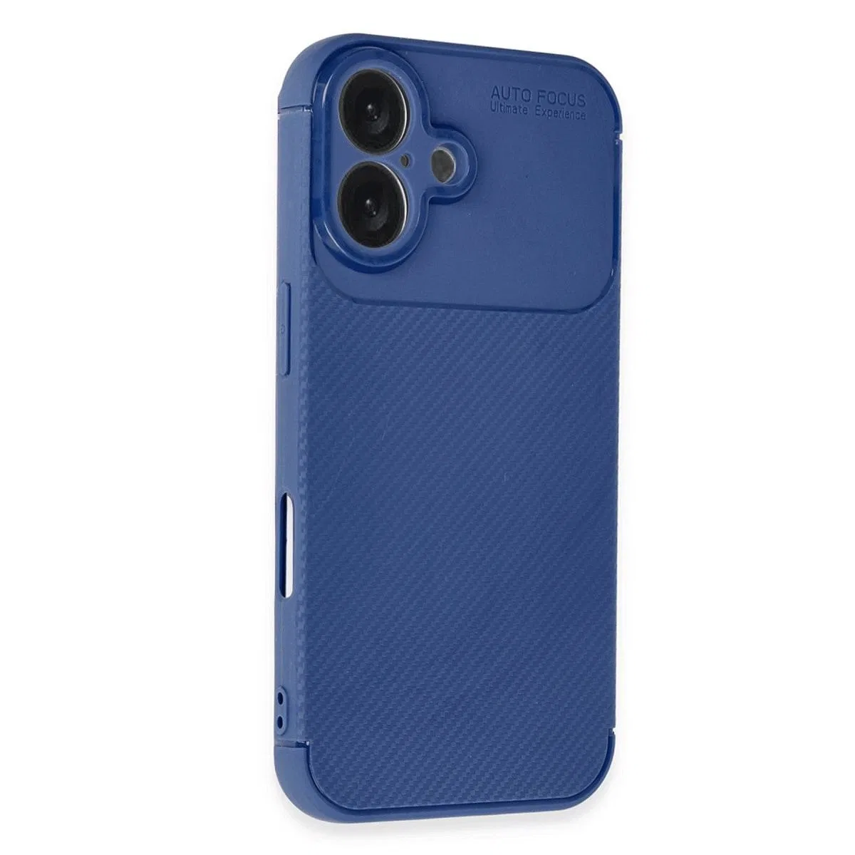 Apple İphone 16 Plus Kılıf Auto Focus Karbon Kapak - Lacivert görsel 2