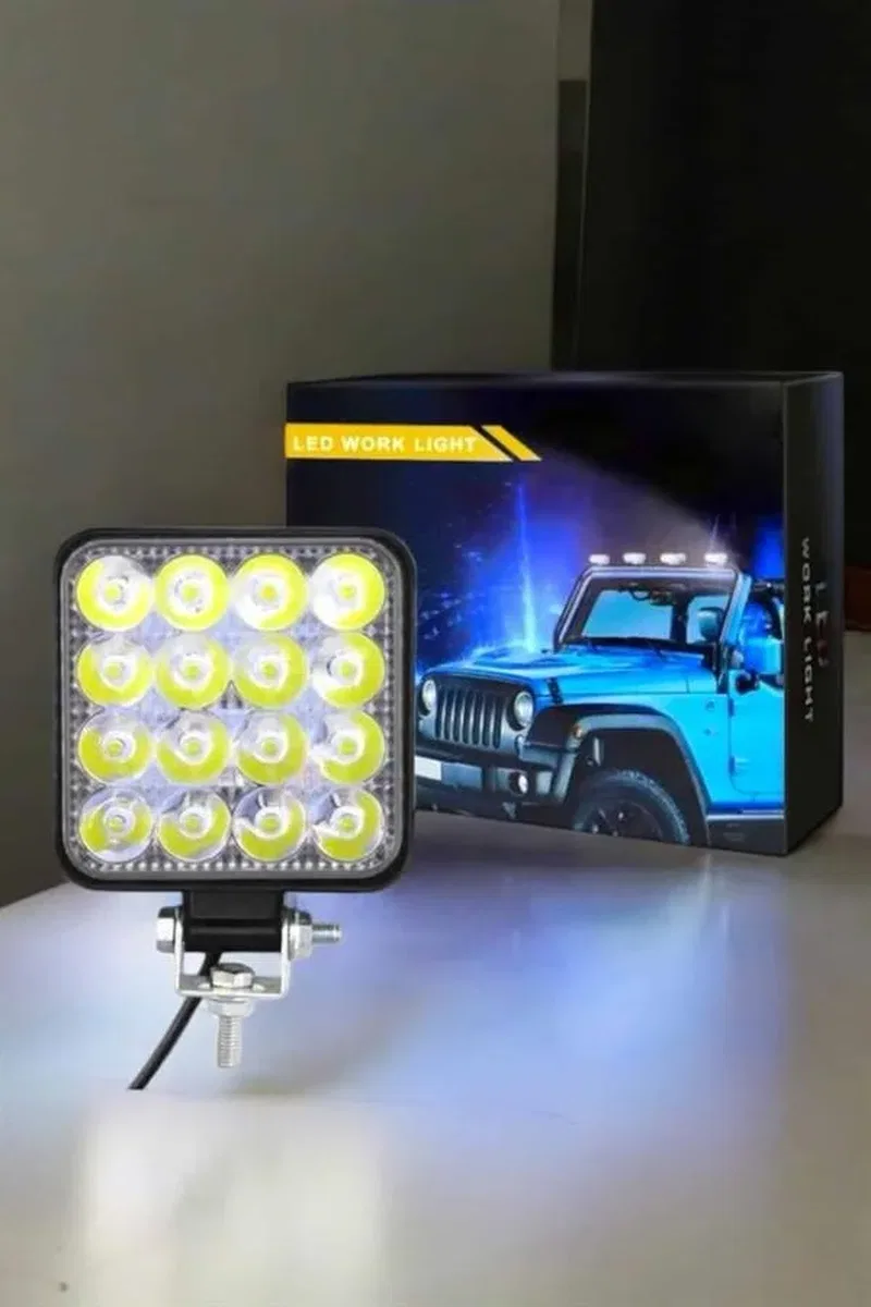 Tepe Lambası Çalışma Lambası Sis Lambası 16 Led Beyaz Led Işık görsel 5