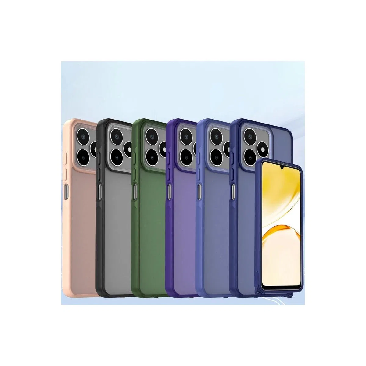 Realme C53 Kılıf Elegant Kapak - Yeşil görsel 4