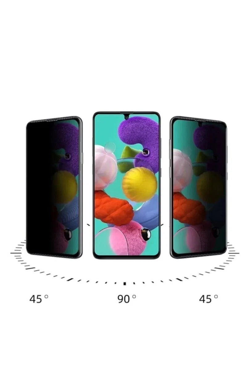 Samsung A52 Uyumlu Hayalet Ekran Gizli Tam Kaplayan Kırılmaz Cam Seramik Ekran Koruyucu Film görsel 4