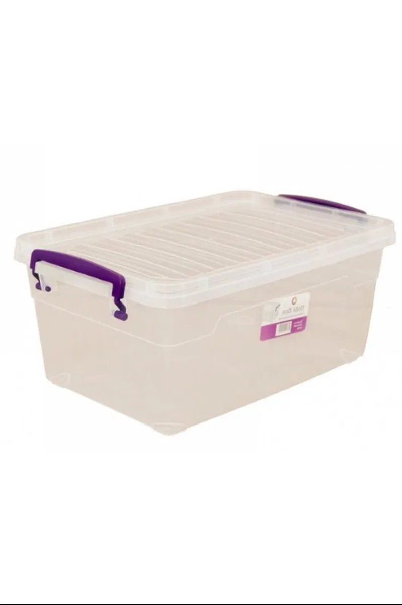 Şeffaf Çok Amaçlı 30 Lt Dikdörtgen Saklama Kabı 48x32x29 Royaleks-82113 görsel 2