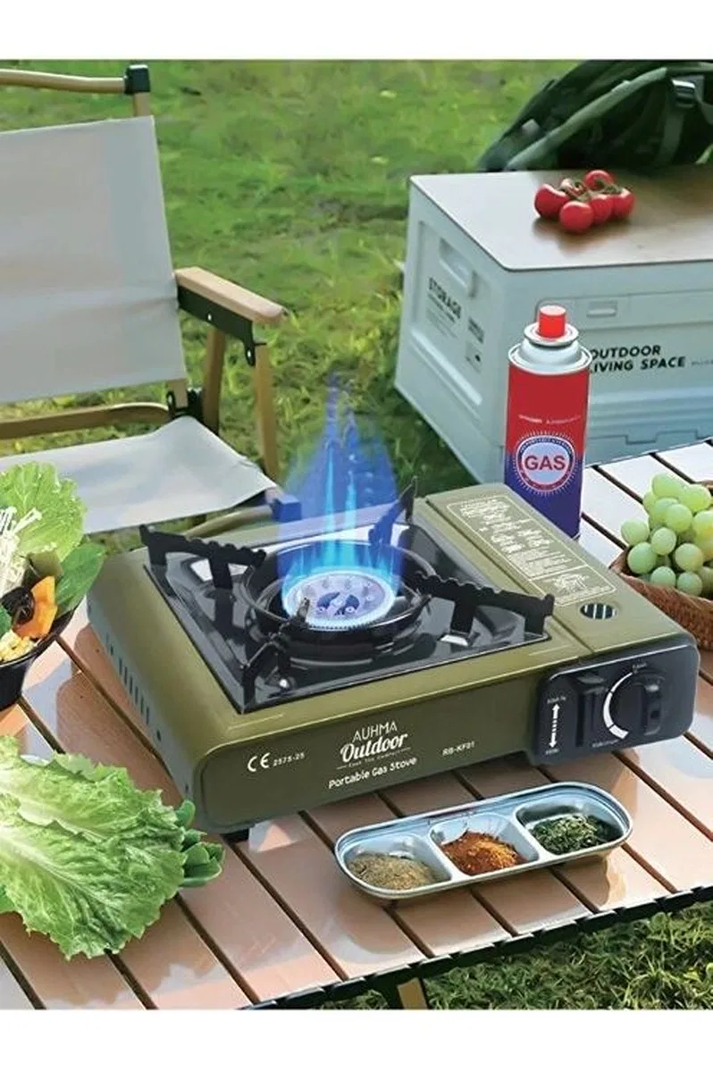 Portatif Kamp Ocağı 2. 3kw | Taşınabilir Tekli Gazlı Ocak | Rüzgar Geçirmez görsel 2