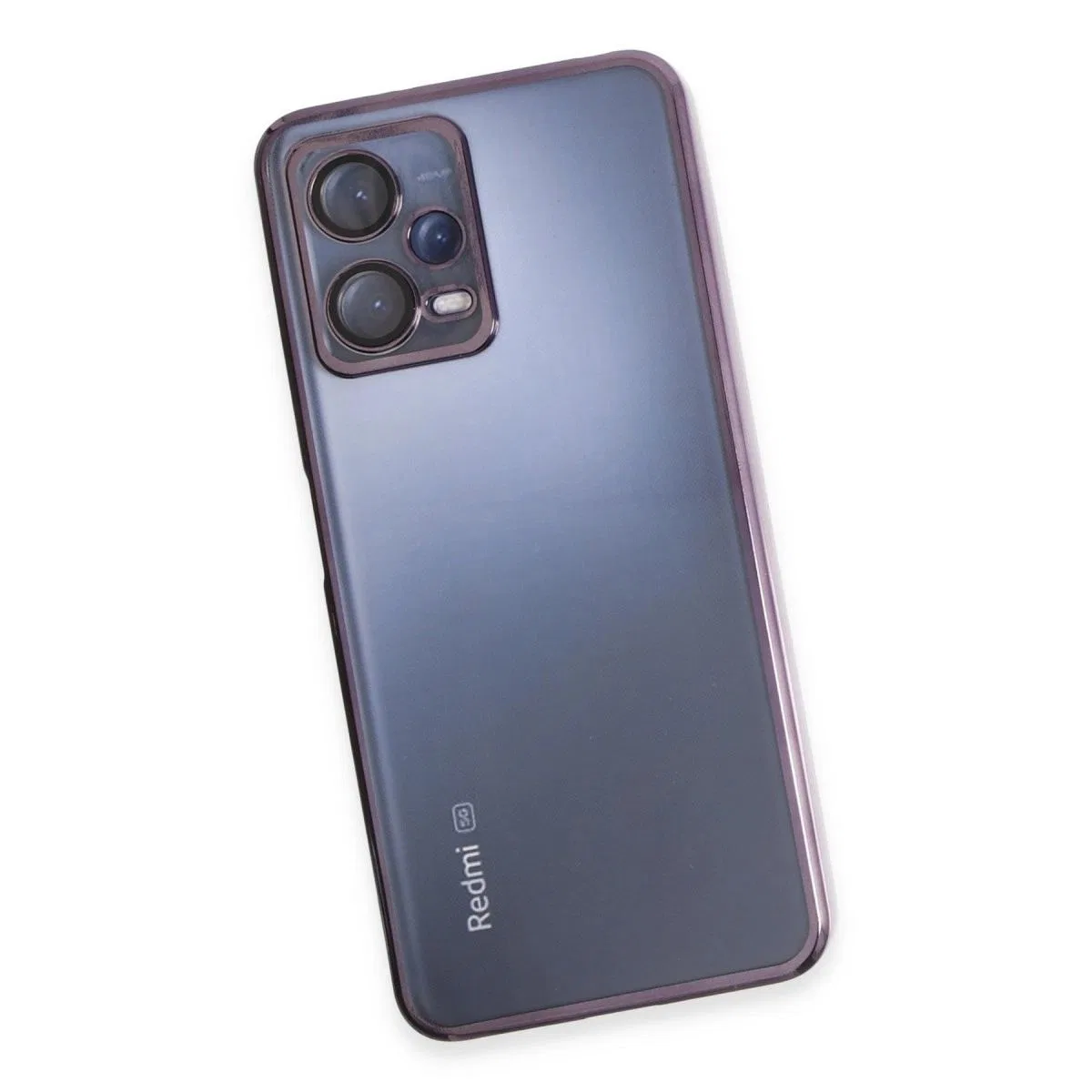 Xiaomi Redmi Note 12 5g Kılıf Razer Lensli Silikon - Mor görsel 4