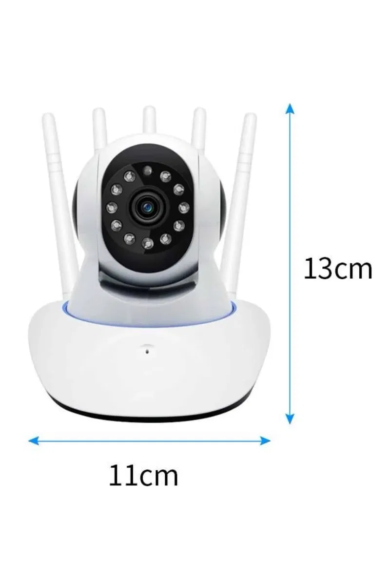 LED Aydınlatmalı 5 Antenli Motorlu 1080P Wifi Kamera Sensörlü görsel 5