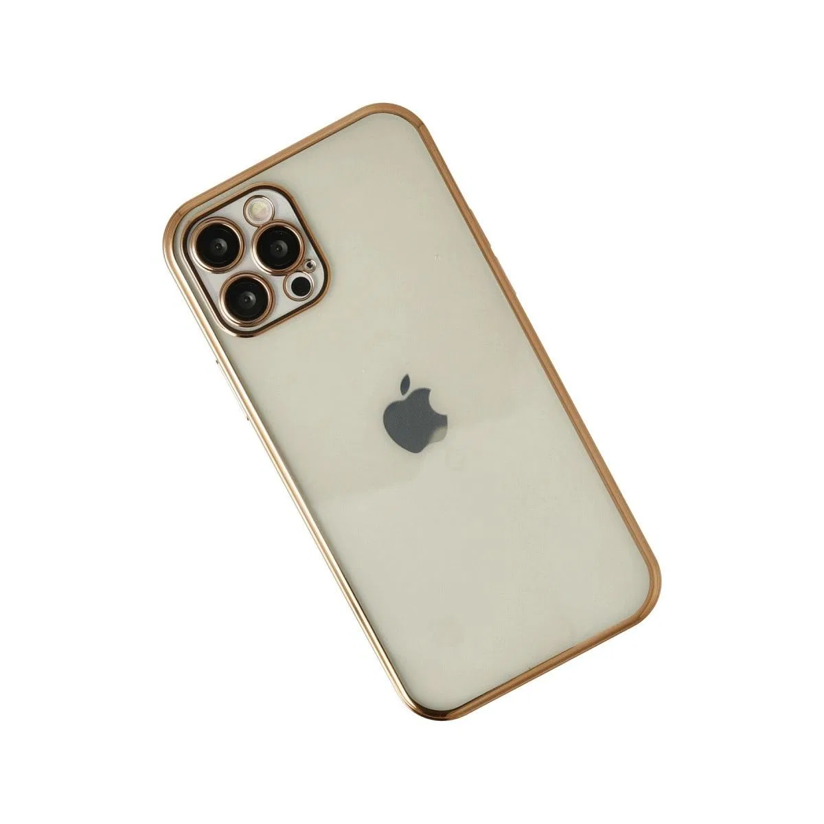 Apple İphone 12 Pro Max Kılıf Razer Lensli Silikon - Gold görsel 2