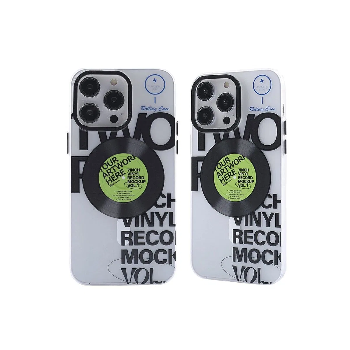 Apple İphone 14 Pro Kılıf Apollo Magneticsafe Desenli Kapak - Apollo Şeffaf - 5