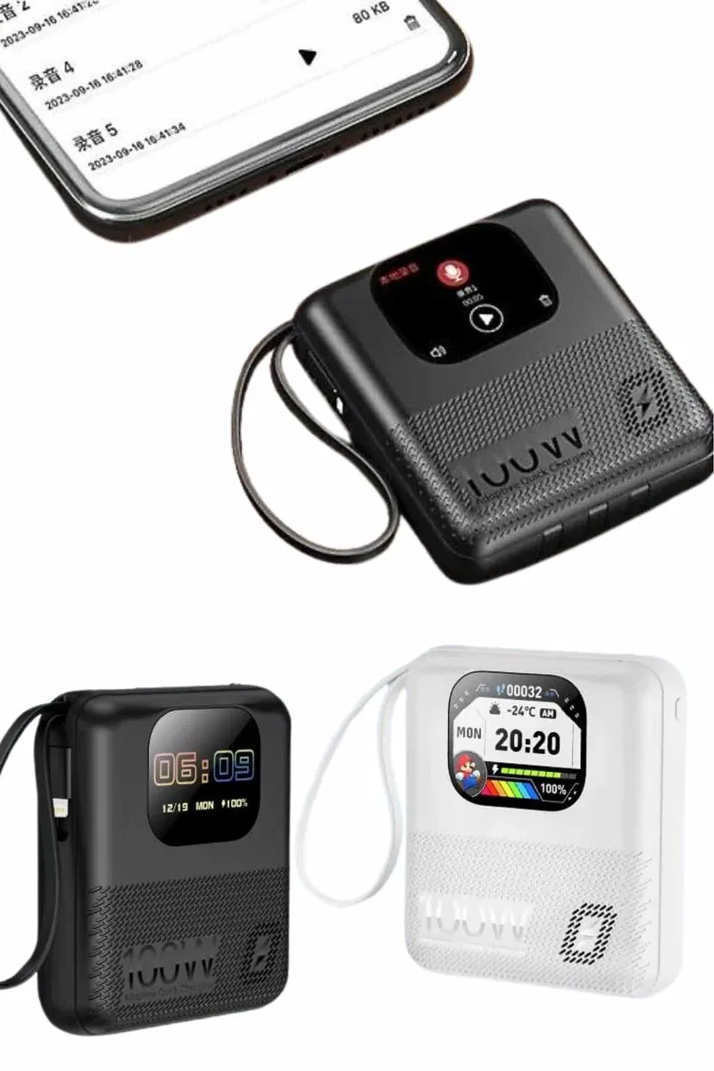 Akıllı Powerbank 10. 000 MAH 4 Çıkışlı Taşınabilir Dijital Göstergeli görsel 5