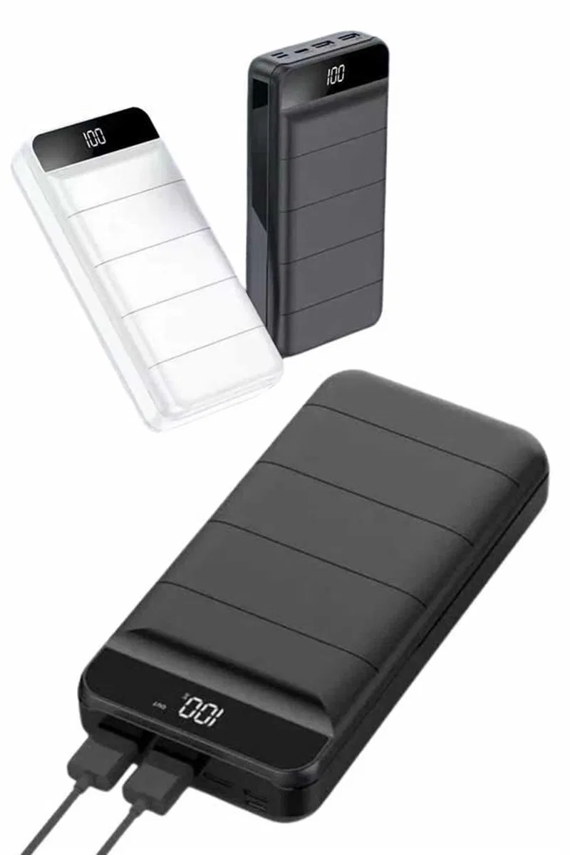 50. 000 Mah Powerbank Turbo Hızlı Led Göstergeli Android İos Uyumlu Taşınabilir Askılı görsel 4