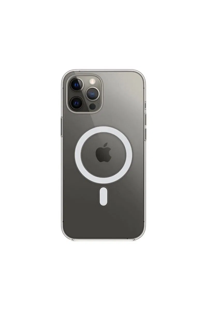 Iphone 13 Kılıf Kamera Lens Korumalı Magsafe Destekli Şeffaf Darbe Emici Sert Kapak görsel 2