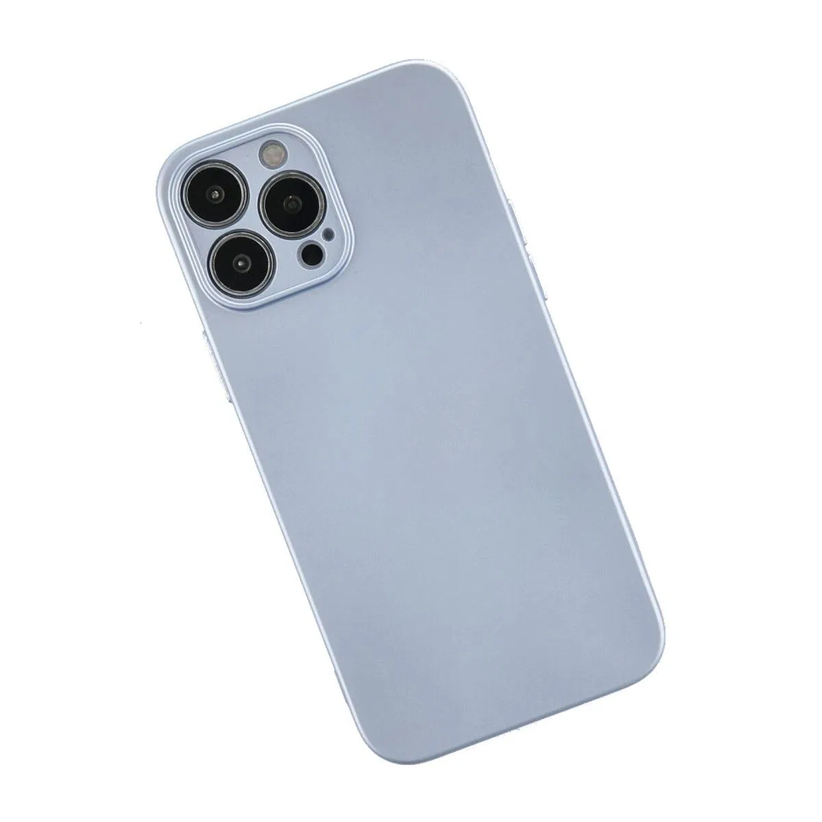 Apple İphone 13 Pro Max Kılıf Nano İçi Kadife Silikon - Sky Blue görsel 3