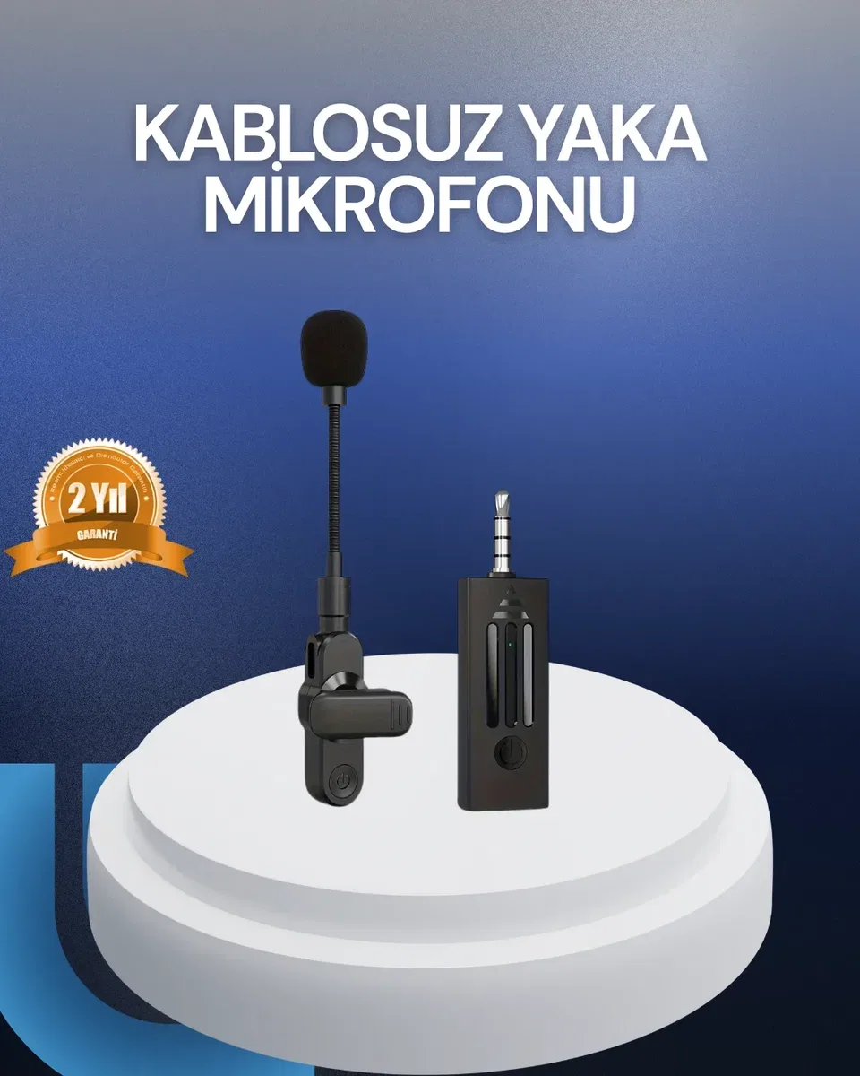 Profesyonel Ses Kayıt İçin Kablosuz ni Yaka krofonu