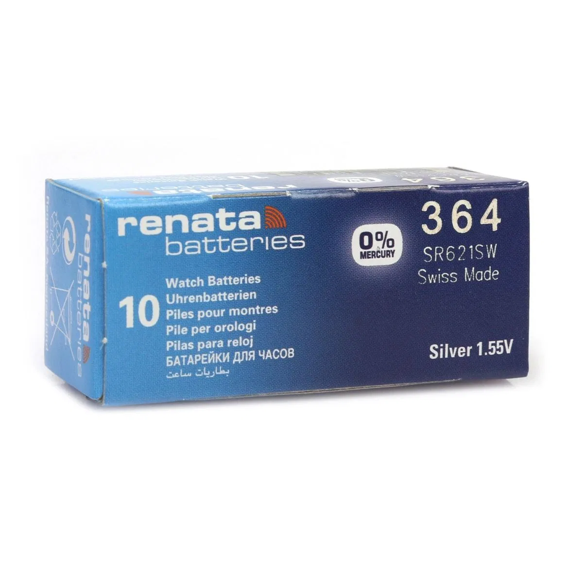 Renata 364 Sr621sw 1. 55v Alkalin Saat Pili 10 Adet