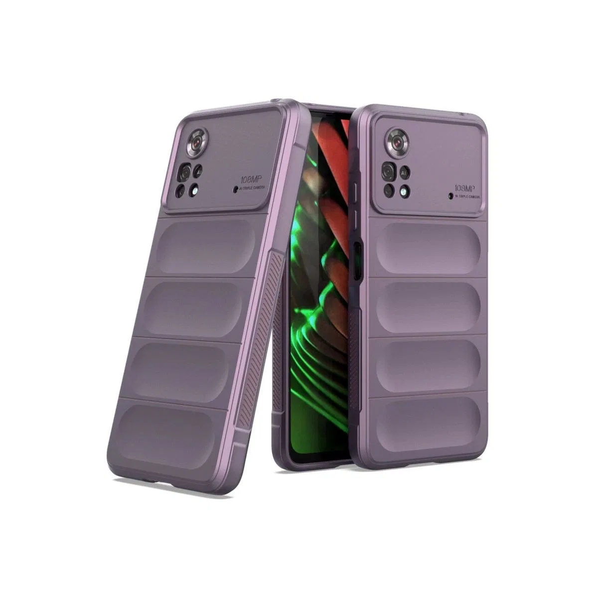 Xiaomi Poco X4 Pro 5g Kılıf Optimum Silikon - Mor görsel 2