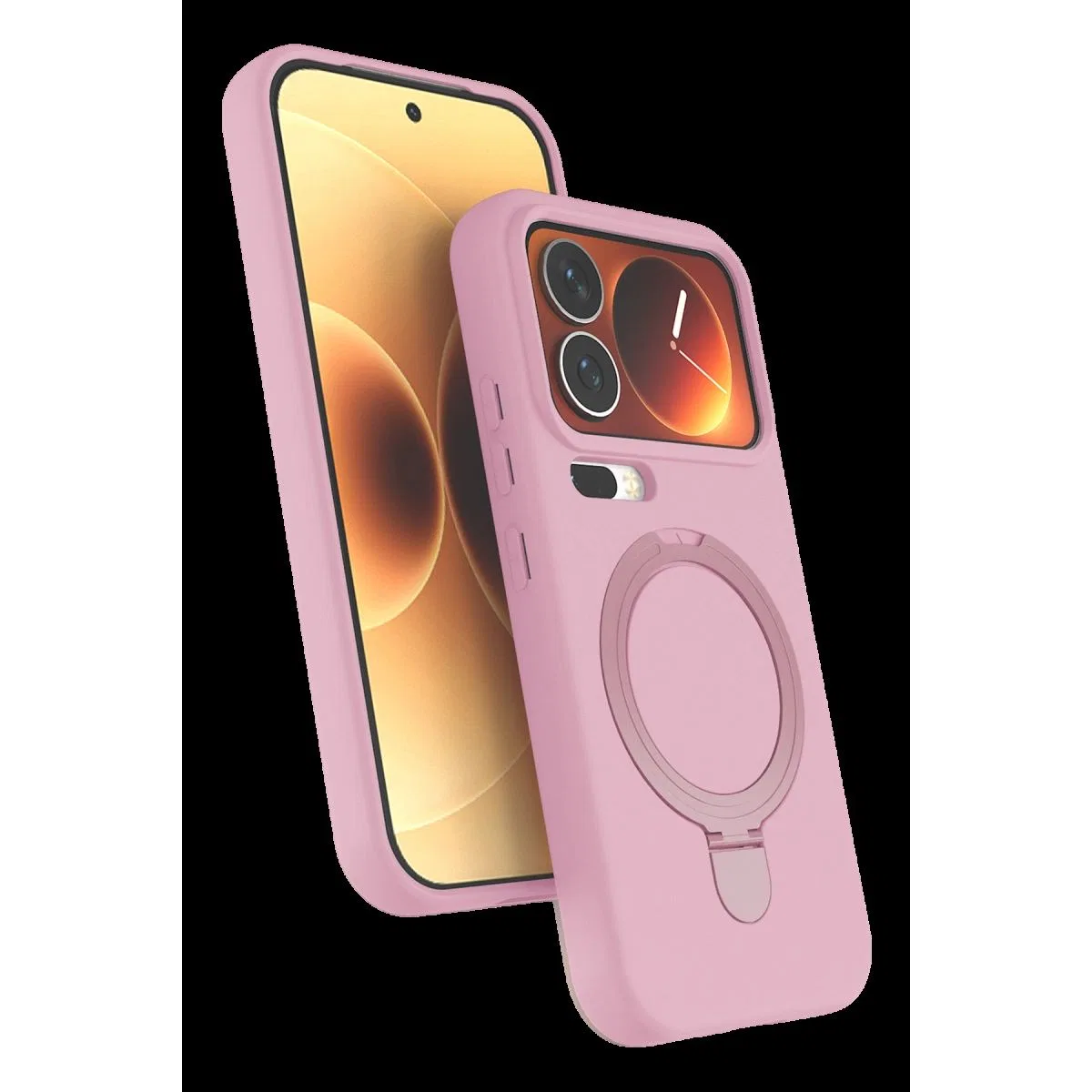 Xiaomi Mi 17 Pro Max Regal Magsafe Standlı Kapak - Açık Pembe
