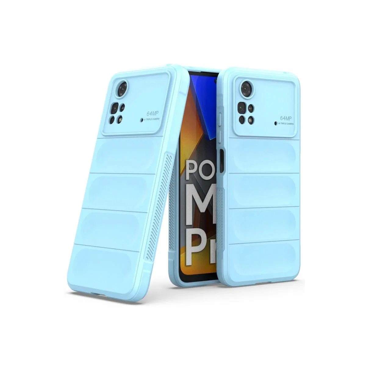 Xiaomi Poco M4 Pro 4g Kılıf Optimum Silikon - Sky Blue görsel 2