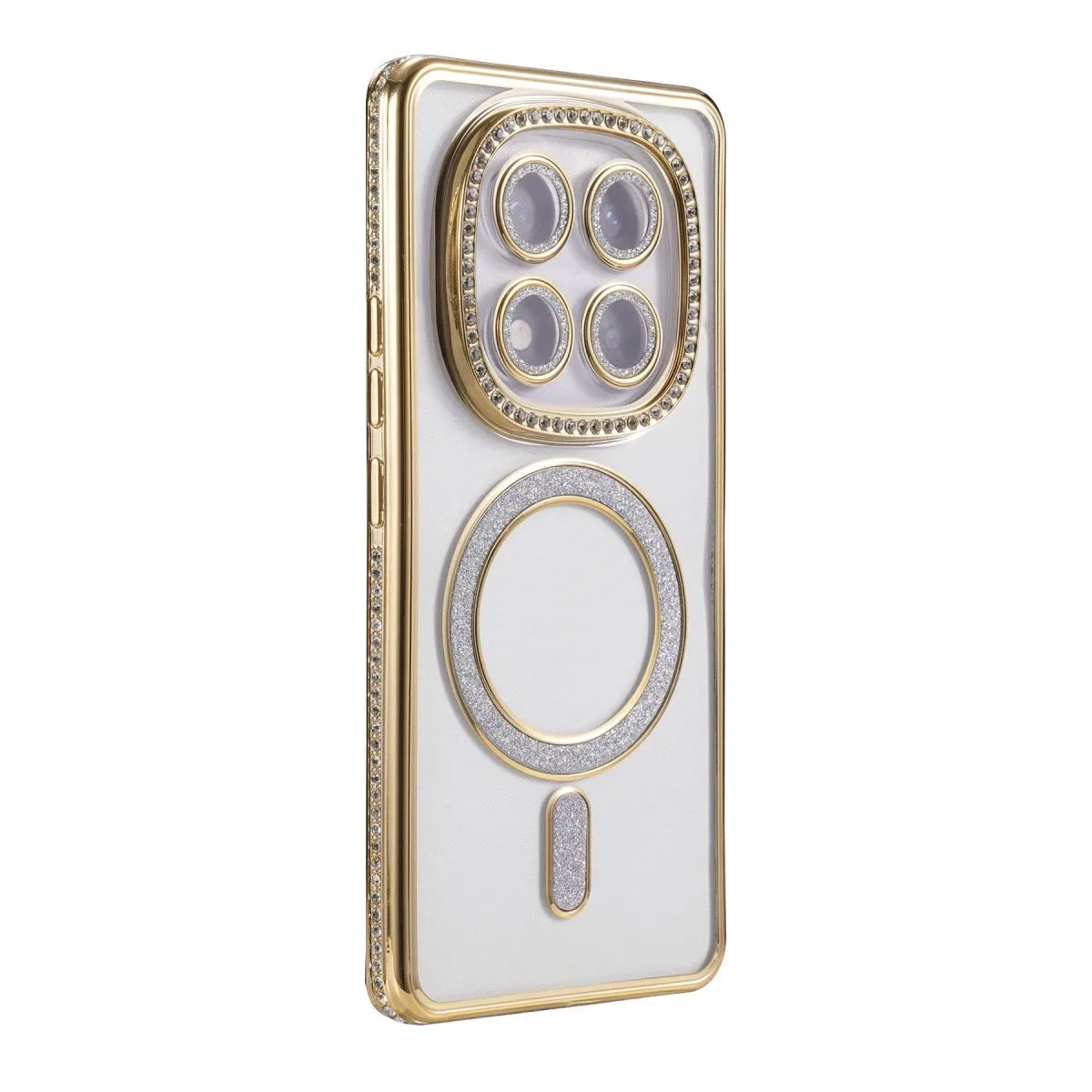 Xiaomi Redmi Note 14 Pro 5g Joke Simli Magneticsafe Kılıf - Gold görsel 3