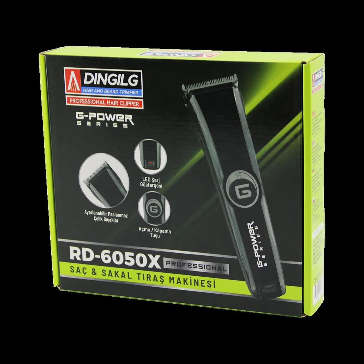 Saç ve Sakal Kesme Makinesi (Ayarlı Bıçak 0. 1-0. 5mm) görsel 2