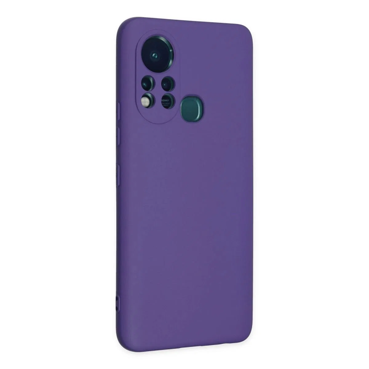 İnfinix Hot 11s Kılıf Nano İçi Kadife Silikon - Mor görsel 2