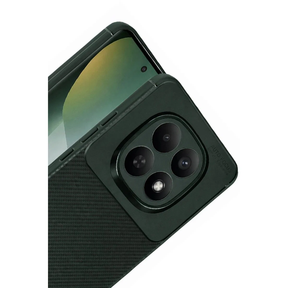 Xiaomi Redmi Note 15 Pro 5g Auto Focus Karbon Kapak - Koyu Yeşil görsel 4