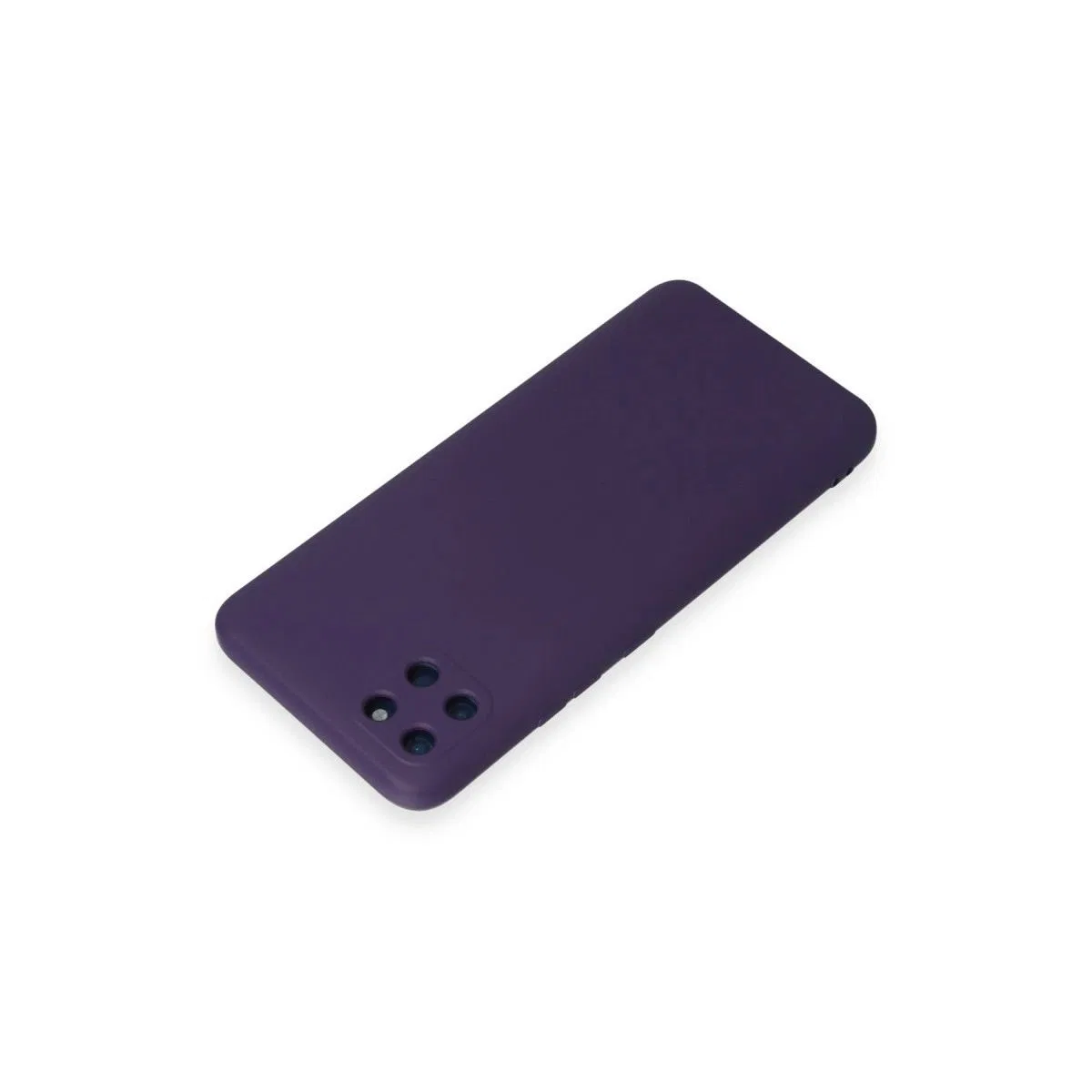 Realme C11 Kılıf Nano İçi Kadife Silikon - Mor görsel 3