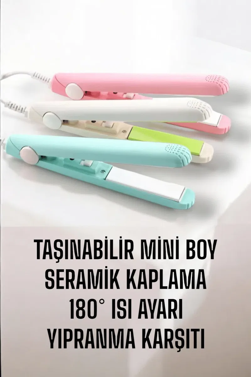 Seramik Kaplama Taşınabilir Mini Saç Düzleştirici Seyahat Dostu Tasarım görsel 5