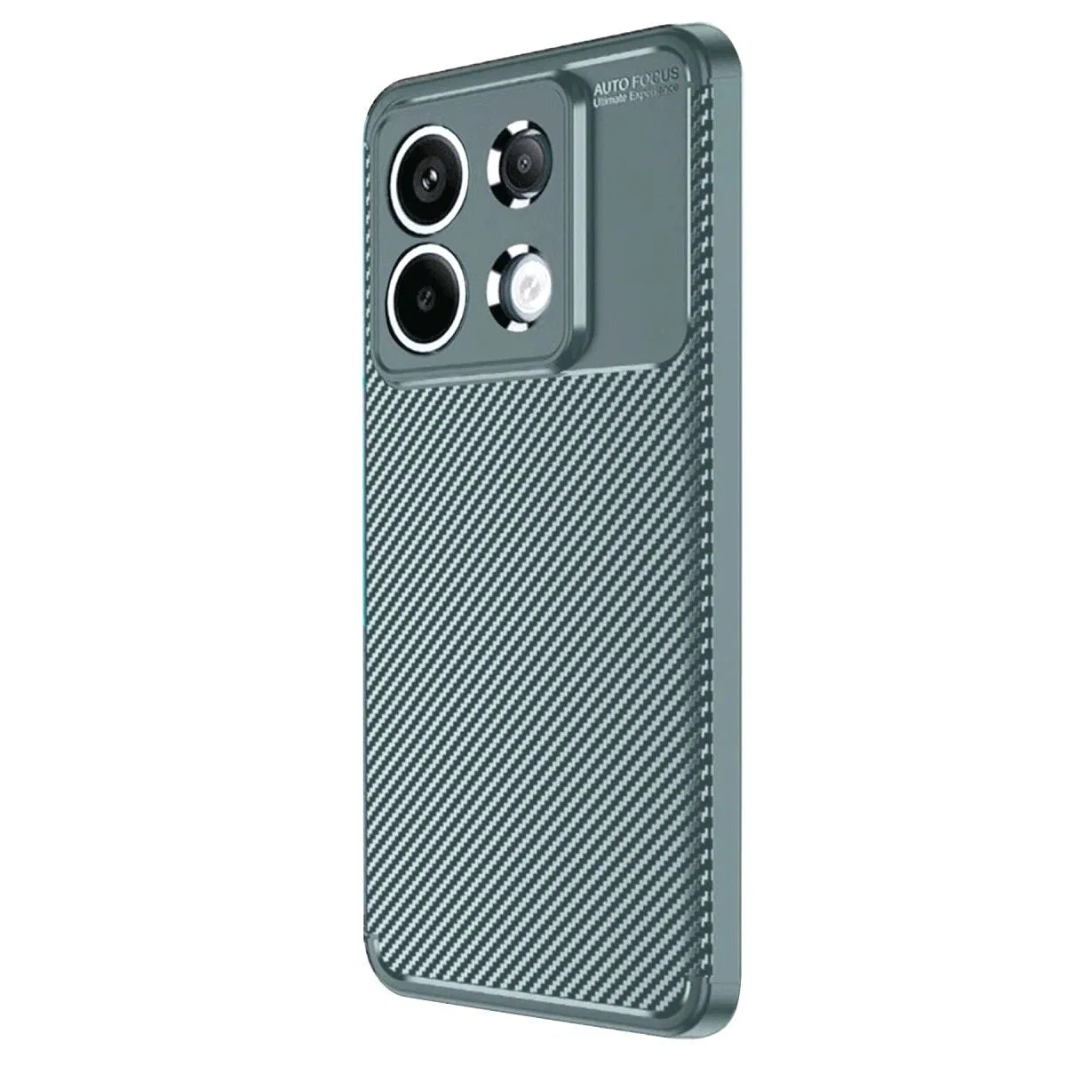 Xiaomi Redmi Note 13 Pro 4g Kılıf Auto Focus Karbon Kapak - Gri görsel 2