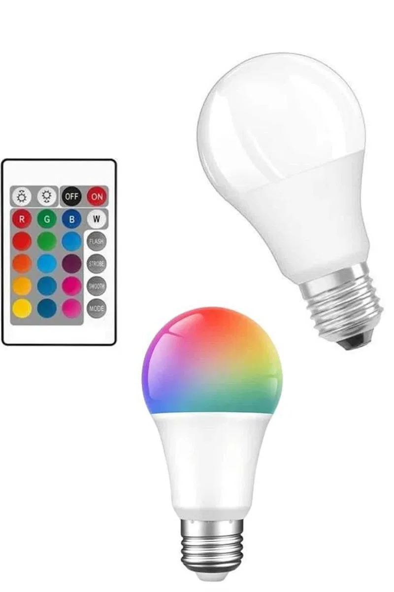 Akıllı Rgb Led Ampul Led Uzaktan Kumandalı Renk Değiştiren Ampul görsel 5