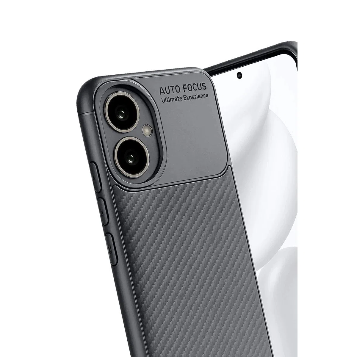 Honor 400 Kılıf Auto Focus Karbon Kapak - Gri görsel 3