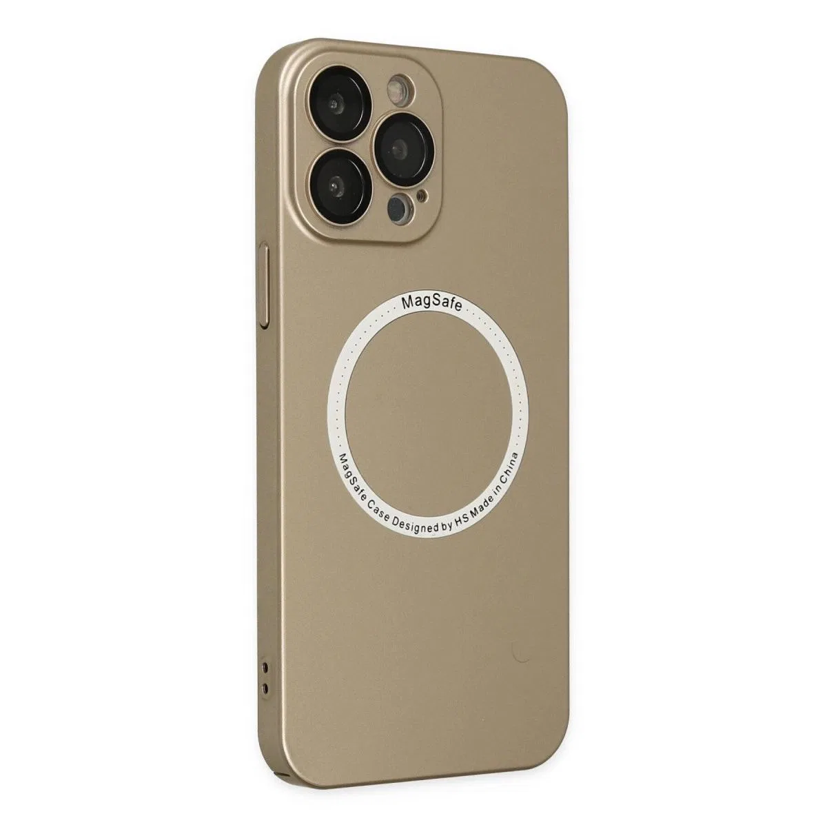 Apple İphone 13 Pro Kılıf Jack Magneticsafe Lens Silikon - Gold görsel 6