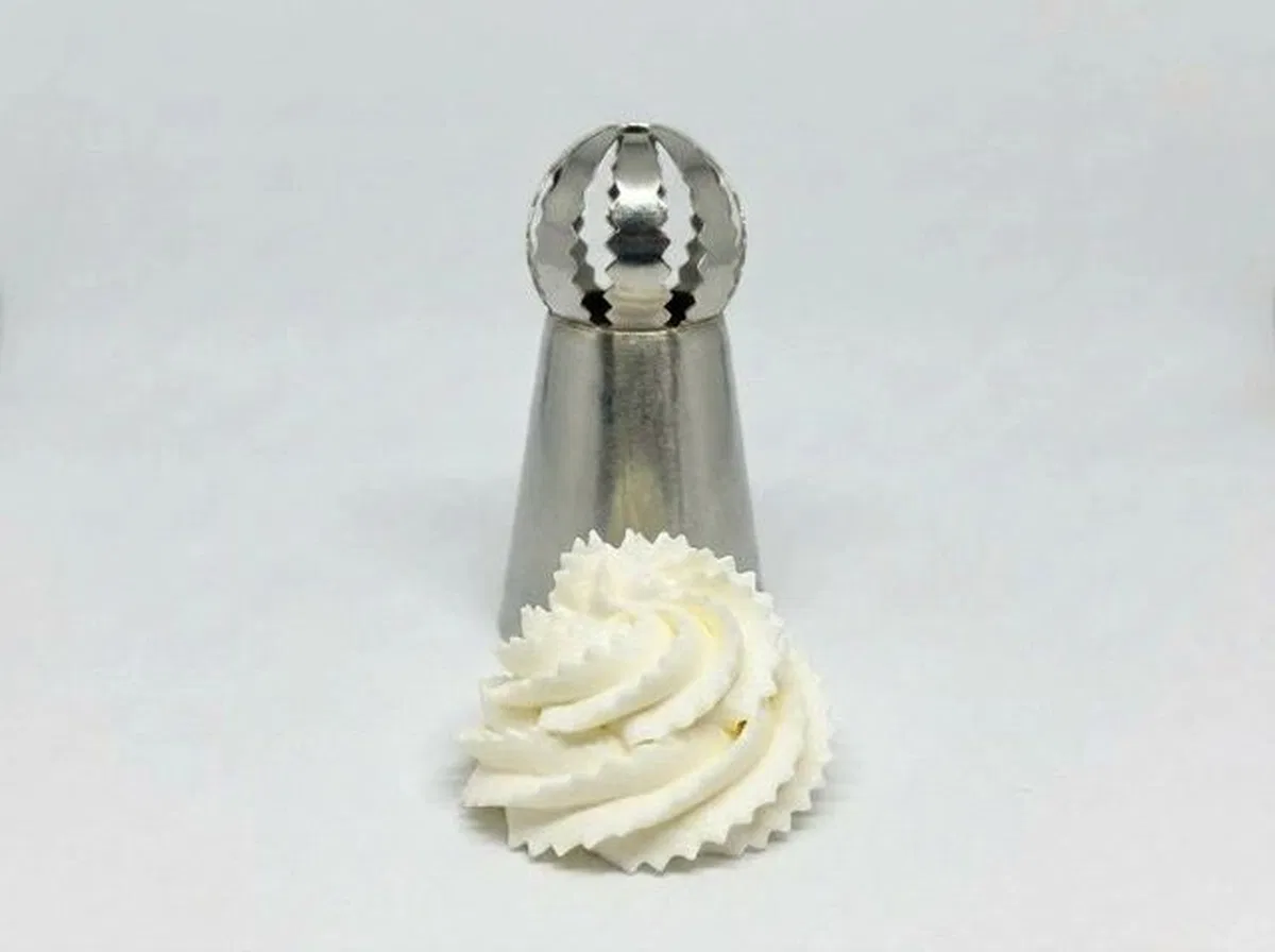 5'li Profesyonel Rus Top Duy Ucu Seti – 5. 9 Cm Büyük Boy Paslanmaz Çelik Krema Sıkma Ve Fırfır Uçları görsel 4