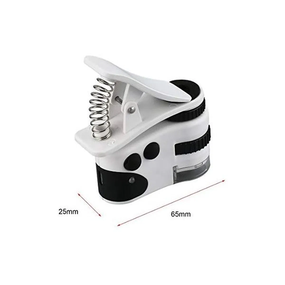60x Mini Cep Telefonu Için Mandallı Mikroskop Uv Ledli Büyüteç Model Al2431 görsel 6